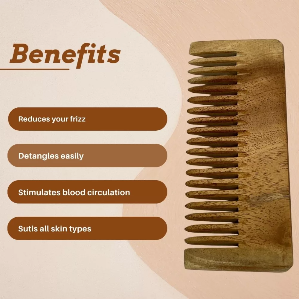 Big Teeth Wooden Comb